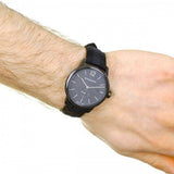  Shop Authentic Burberry The Classic Round Horseferry Black Dial Black Leather Strap Watch for Men - BU10010 - Luxxuri