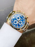  Shop Authentic Versace V-Ray Chronograph Quartz Blue Dial Two Tone Steel Strap Watch For Men - VE2I01021 - Luxxuri