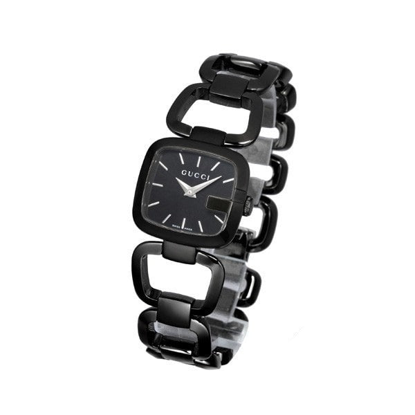  Shop Authentic Gucci G Ladies Quartz 125 G Series Black Dial Bracelet Watch For Women - YA125504 - Luxxuri