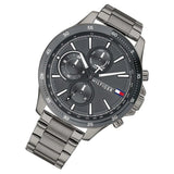  Shop Authentic Tommy Hilfiger Bank Grey Dial Grey Steel Strap Watch for Men - 1791719 - Luxxuri