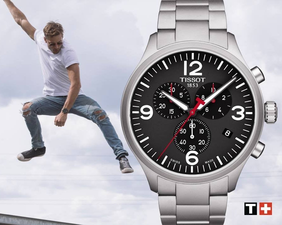  Shop Authentic Tissot Chrono XL Black Dial Silver Steel Strap Watch For Men - T116.617.11.057.00 - Luxxuri