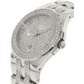  Shop Authentic Bulova Crystal Pave Silver Dial Silver Steel Strap Watch for Men - 96B235 - Luxxuri
