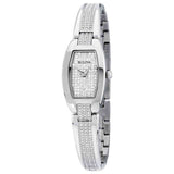  Shop Authentic Bulova Crystal Collection Silver Dial Silver Steel Strap Watch for Women - 96L235 - Luxxuri
