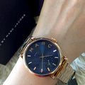  Shop Authentic Marc Jacobs Baker Blue Dial Rose Gold Steel Strap Watch for Women - MBM3330 - Luxxuri
