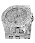  Shop Authentic Bulova Crystal Pave Silver Dial Silver Steel Strap Watch for Men - 96B235 - Luxxuri