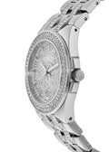  Shop Authentic Bulova Crystal Pave Silver Dial Silver Steel Strap Watch for Men - 96B235 - Luxxuri