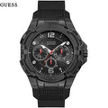  Shop Authentic Guess Genesis Quartz Black Dial Black Silicone Strap Watch For Men - W1254G2 - Luxxuri