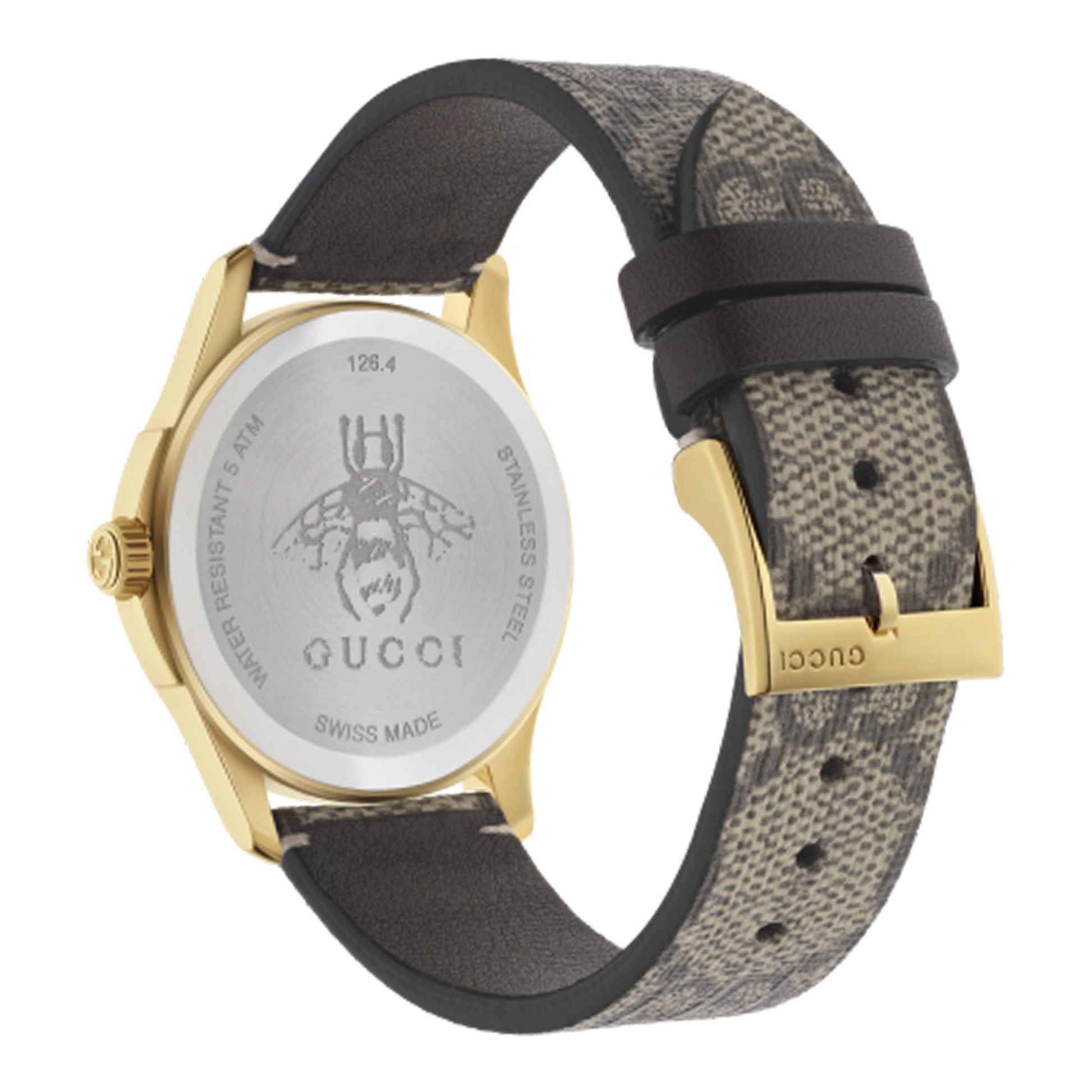  Shop Authentic Gucci G Timeless Eye Beige Dial Beige Leather Strap Watch For Men - YA1264022 - Luxxuri