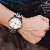  Shop Authentic Burberry The City Silver Dial Silver Steel Strap Watch for Men - BU9037 - Luxxuri