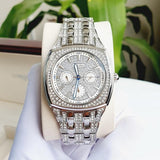  Shop Authentic Bulova Crystal Collection Phantom Silver Dial Silver Steel Strap Watch for Men - 96C002 - Luxxuri