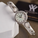  Shop Authentic Bulova Crystals Quartz Mother of Pearl Dial Silver Steel Strap Watch for Women - 96X129 - Luxxuri