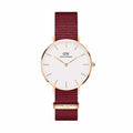 Shop Authentic Daniel Wellington Petite Roselyn White Dial Red Nylon Strap Watch For Women - DW00100291 - Luxxuri