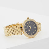  Shop Authentic Michael Kors Mini Darci Quartz Black Dial Gold Steel Strap Watch For Women - MK3738 - Luxxuri