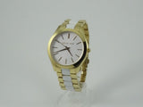  Shop Authentic Michael Kors Slim Runway Quartz White Dial Two Tone Steel Strap Watch For Women - MK4295 - Luxxuri