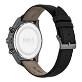  Shop Authentic Hugo Boss Grand Prix Black Dial Black Leather Strap Watch for Men - 1513474 - Luxxuri