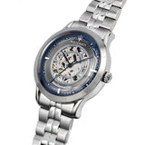  Shop Authentic Maserati Ricordo Automatic Skeleton Silver Dial Silver Steel Strap Watch For Men - R8823133005 - Luxxuri