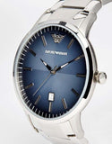  Shop Authentic Emporio Armani Renato Blue Dial Silver Steel Strap Watch For Men - AR2472 - Luxxuri