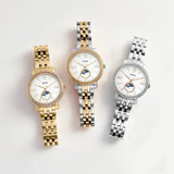  Shop Authentic Fossil Jacqueline Multifunction Moonphase White Dial Silver Steel Strap Watch for Women - ES5164 - Luxxuri