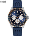  Shop Authentic Guess Odyssey Multifunction Blue Dial Blue Rubber Strap Watch For Men - W1108G4 - Luxxuri