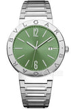  Shop Authentic Bvlgari Bvlgari Bvlgari Lady Green Dial Silver Steel Strap Watch for Women - BVLGARI103693 - Luxxuri