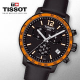  Shop Authentic Tissot T Sport Quickster Chronograph Black Dial Black Rubber Strap Watch For Men - T095.417.36.057.01 - Luxxuri