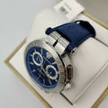  Shop Authentic Versace Aion Chronograph Blue Dial Blue Leather Strap Watch for Men - VE1D01220 - Luxxuri