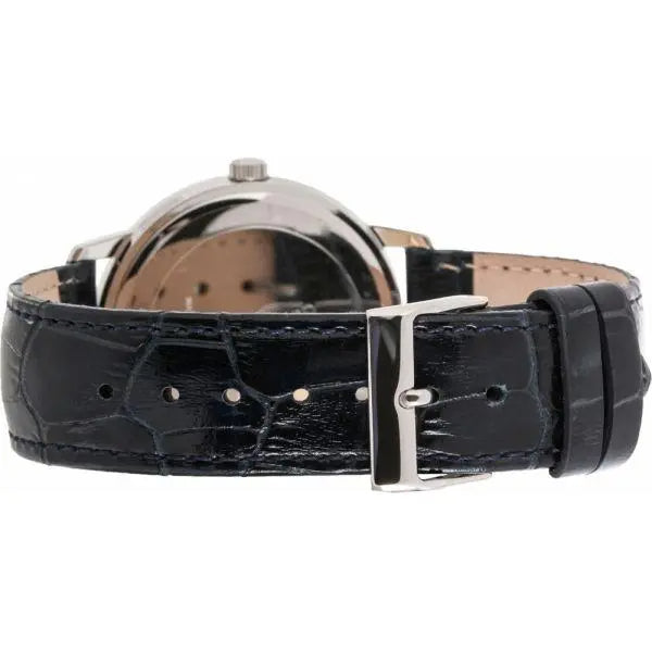  Shop Authentic Guess Wafer Chronograph Quartz Blue Dial Blue Leather Strap Watch For Men - W0496G3 - Luxxuri