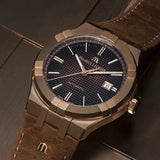  Shop Authentic Maurice Lacroix Aikon Automatic Brown Dial Brown Leather Strap Watch For Men - AI6008-BRZ01-730-3 - Luxxuri