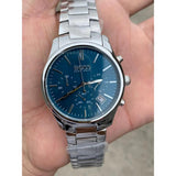  Shop Authentic Hugo Boss Commander Blue Dial Silver Steel Strap Watch for Men - 1513434 - Luxxuri