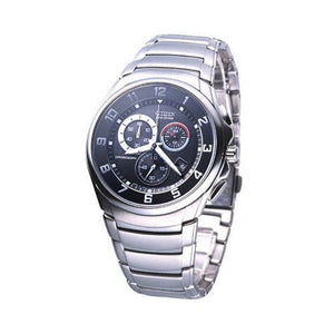  Shop Authentic Citizen Eco Drive Chronograph Black Dial Silver Stainless Steel Watch For Men - AT0690-55E - Luxxuri