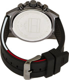  Shop Authentic Tommy Hilfiger Mason Black Dial Black Rubber Strap Watch for Men - 1791792 - Luxxuri