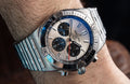  Shop Authentic Breitling Chronomat B01 42mm Silver Dial Silver Steel Strap Watch for Men - AB0134101G1A1 - Luxxuri