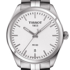  Shop Authentic Tissot PR 100 Quartz White Dial Silver Steel Strap Watch For Women - T101.410.11.031.00 - Luxxuri