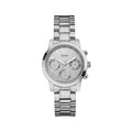  Shop Authentic Guess Mini Sunrise Silver Dial Silver Steel Strap Watch For Women - W0448L1 - Luxxuri