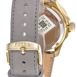  Shop Authentic Fossil Cecile Champagne Dial Grey Leather Strap Watch for Women - AM4529 - Luxxuri