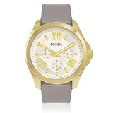  Shop Authentic Fossil Cecile Champagne Dial Grey Leather Strap Watch for Women - AM4529 - Luxxuri