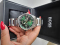  Shop Authentic Hugo Boss Pioneer Green Dial Silver Steel Strap Watch for Men - 1513868 - Luxxuri