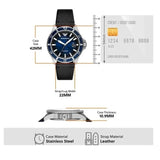  Shop Authentic Emporio Armani Diver Three-Hand Quartz Blue Dial Blue Leather Strap Watch For Men - AR11516 - Luxxuri