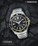  Shop Authentic Citizen Eco Drive Promaster Diver Black Dial Two Tone Steel Strap Watch For Men - BN0194-57E - Luxxuri