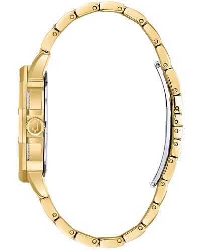  Shop Authentic Bulova Crystal Collection Octova White Dial Gold Steel Strap Watch for Men - 98C126 - Luxxuri