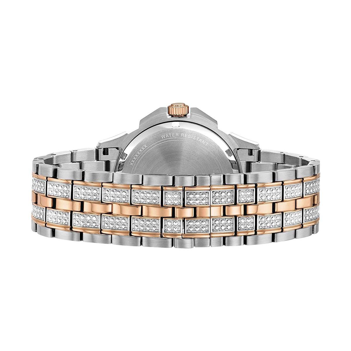  Shop Authentic Bulova Octova Crystal Silver Dial Two Tone Steel Strap Watch for Men - 98C133 - Luxxuri