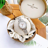  Shop Authentic Bulova Crystal Collection Mother of Pearl Dial Silver Steel Strap Watch for Women - 98L232 - Luxxuri