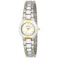  Shop Authentic Bulova Classic White Dial Two Tone Steel Strap Watch for Women - 98T84 - Luxxuri