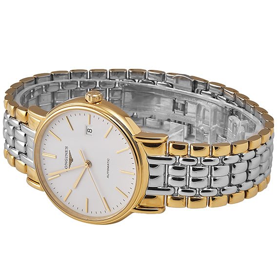  Shop Authentic Longines Presence 38.5mm Automatic White Dial Two Tone Steel Strap Watch for Men - L4.921.2.12.7 - Luxxuri