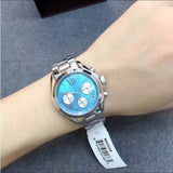  Shop Authentic Michael Kors Bradshaw Chronograph Blue Dial Silver Steel Strap Watch For Women - MK6098 - Luxxuri
