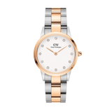  Shop Authentic Daniel Wellington Iconic Link White Dial Two Tone Steel Strap Watch For Women - DW00100358 - Luxxuri