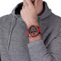  Shop Authentic Diesel Mr Daddy 2.0 Black Dial Red Steel Strap Watch For Men - DZ7370 - Luxxuri