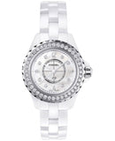  Shop Authentic Chanel J12 Quartz Diamonds White Dial White Steel Strap Watch for Women - J12 H3110 - Luxxuri
