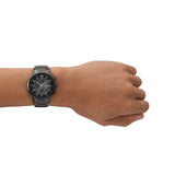  Shop Authentic Emporio Armani Analog Chronograph Black Dial Black Steel Strap Watch For Men - AR11531 - Luxxuri