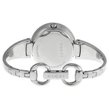  Shop Authentic Gucci Guccissima Diamonds Mother of Pearl Dial Silver Steel Strap Watch For Women - YA134303 - Luxxuri